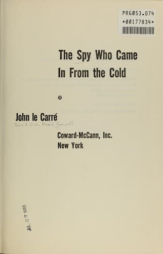 Cover of The Spy Who Came in from the Cold